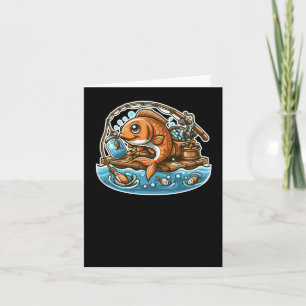 Cartão Pescadores Ocean Kawaii Sticker