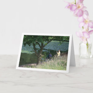 Cartão Pescar Com O Vovô Retrato