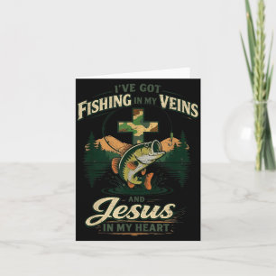 Cartão Pescaria Nas Veias Jesus No Coração Pescaria Crist