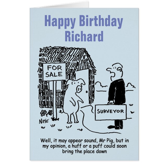 Cartão Pesquisador dá a Pig sua avaliação de uma propried (Frente)