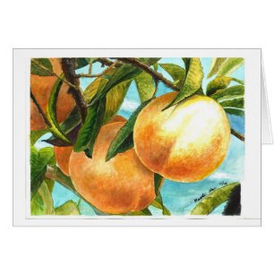 Cartão Pêssegos prontos para ser arrancado