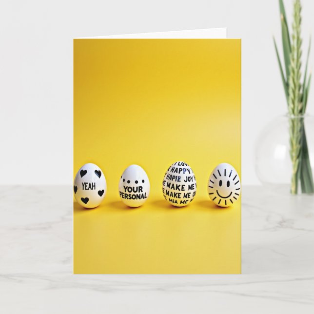 Cartão Pessoal Feliz Alegria Sim (Frente)