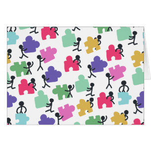 Cartão pessoas autistas