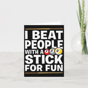 Cartão Pessoas De Beat De Jogo De Snooker Com Jogadores D