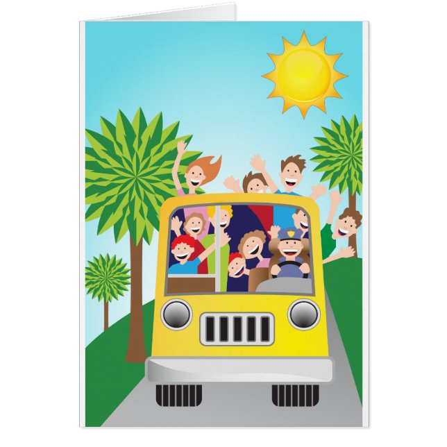 Cartão Pessoas dos desenhos animados da equitação do (Frente)