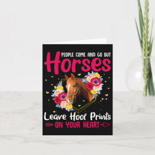 Cartão Pessoas Vêm E Vão Mas Cavalos - Equestres