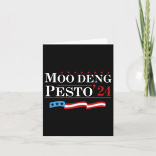Cartão Pesto Divertido Moo Deng 24 Pinguim Ba