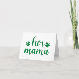 Cartão Pet Cote: Pele Mama - VAZIO Verde