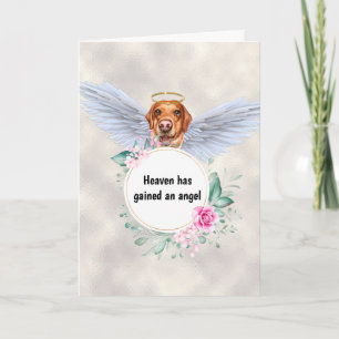 Cartão Pet memorial Labrador cão angel asas poema