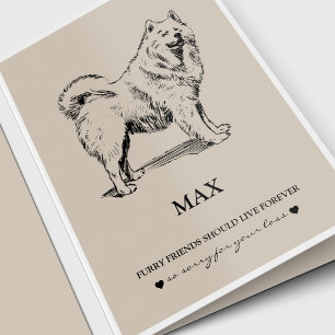 Cartão Pet Sympathy Cards   Best Friend Samoyed
