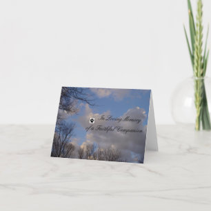 Cartão Pet Sympathy Notecard