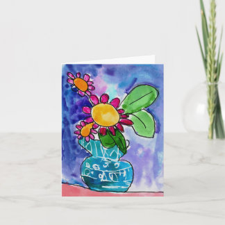 Cartão Pétala vermelha por Elyse Bobczynski, idade 5