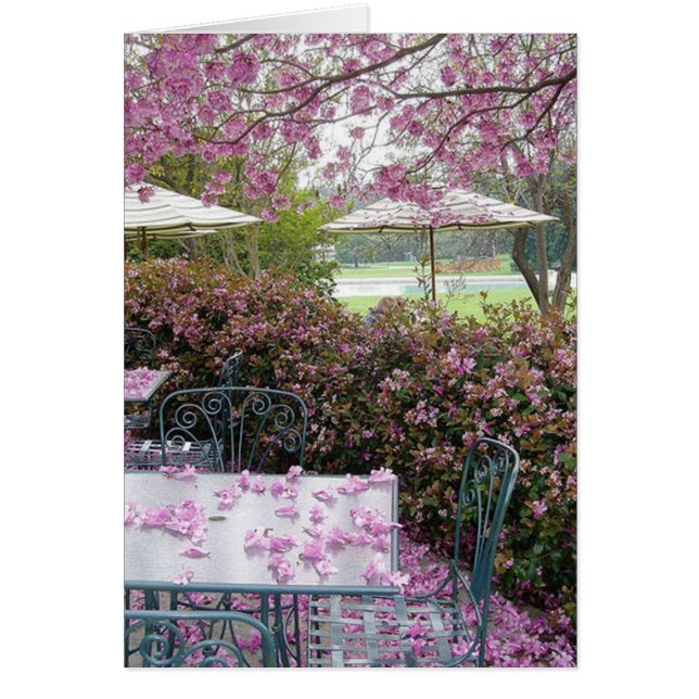 Cartão pétalas abundante (Frente)