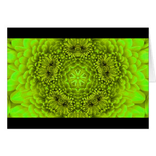 Cartão PÉtalas DE FLORES DAHLIA VERDES