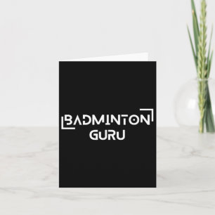 Cartão Peteca de Badminton Esportes Campeão Estratégia