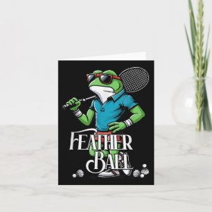 Cartão Peteca de Badminton Sapo Poona