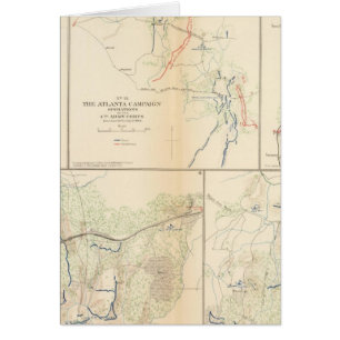 Cartão Petersburg, Va, Atlanta Campaign