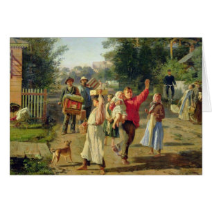 Cartão Petrushka está vindo, 1888