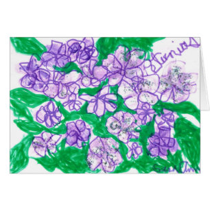 Cartão Petúnias