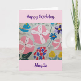Cartão Petunias & Summer Flowday Card
