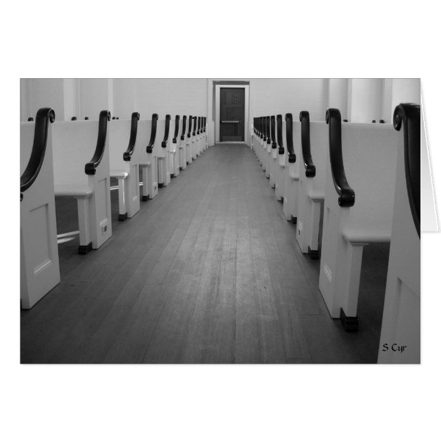 Cartão Pews da Igreja, S Cyr (Frente Horizontal)