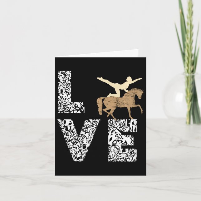 Cartão Pferdesport Reitsport Pferdenarr Vaulting Cavalos  (Frente)