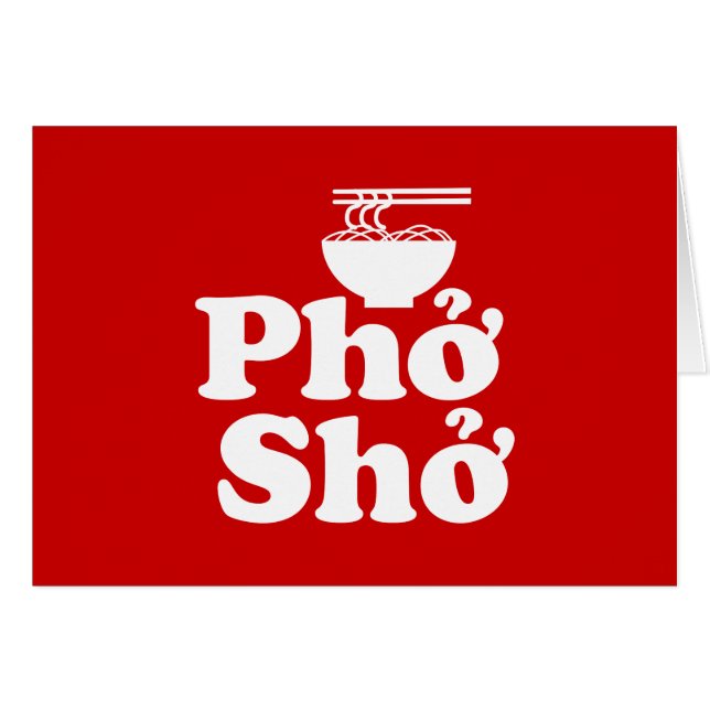 Cartão Phở Shở (Frente Horizontal)