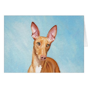 Cartão Pharaoh Hound Painting - Arte Cachorra Original
