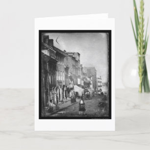 Cartão Philadelphia Scene Daguerreotype 1842