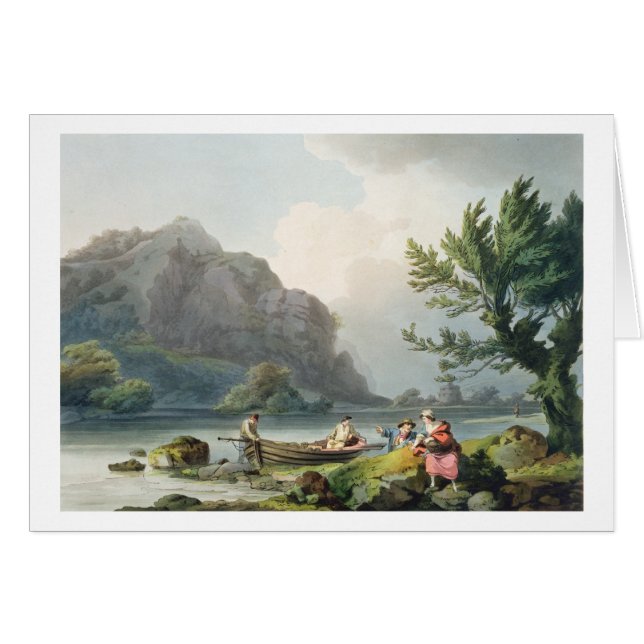 Cartão Philippe de Loutherbourg | Lago de Wyndermere, de (Frente Horizontal)