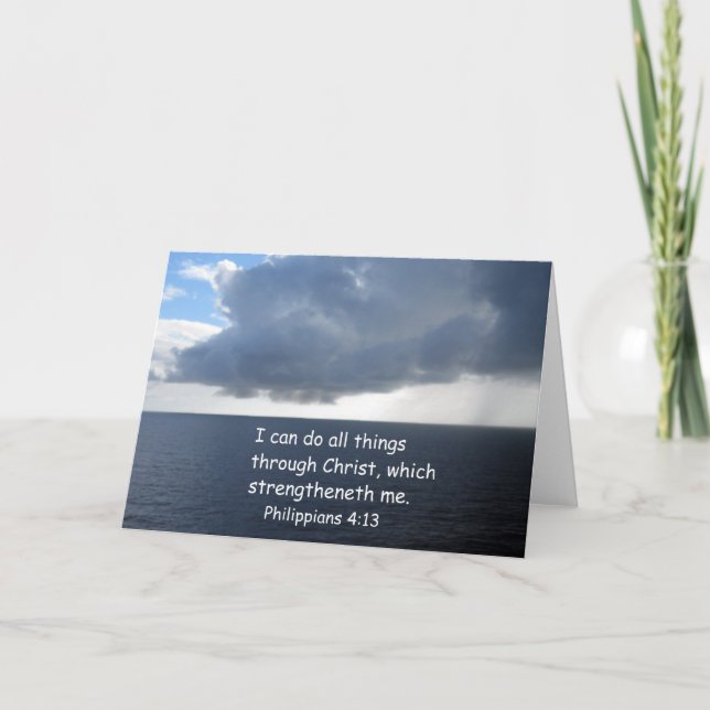 Cartão Philippians 4:13 (Frente)