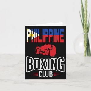 Cartão Philippine Flag Boxing Club Filipino Pinoy