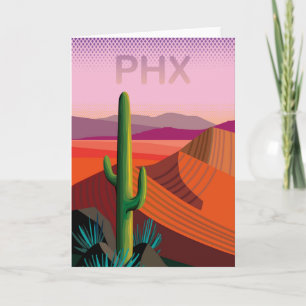 Cartão Phoenix Arizona Travel Poster