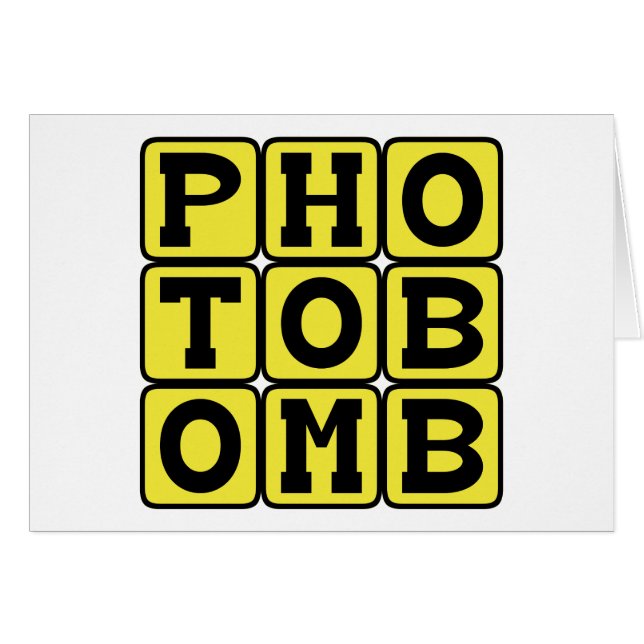 Cartão Photobomb, Memória da Internet (Frente Horizontal)