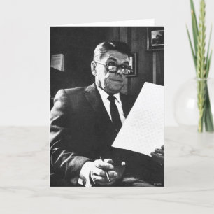 Cartão Photograph of Ronald Reagan