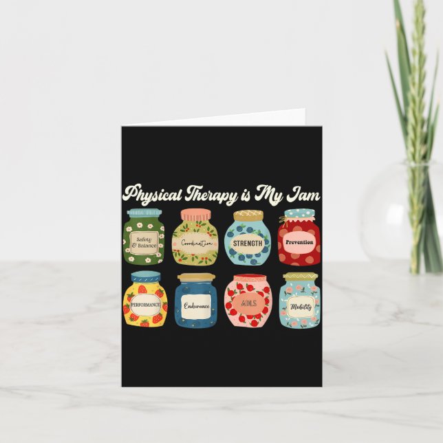 Cartão Physical Therapy Is My Jam Pt Therast Rehab Fitnes (Frente)