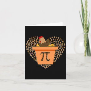 Cartão Pi Day Chicken Pote Pi Pi Pie Math 3.14