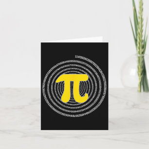 Cartão Pi Day Spiral Pi Math Science For Pi Day 3.14