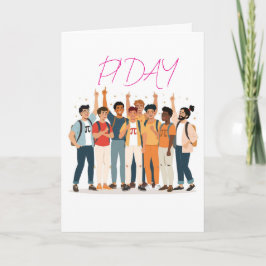 Cartão Pi Day Squad – Math Lovers Illustration