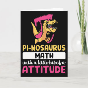 Cartão Pi Matemática Matemática Dinossauro Dino Dia do Pi