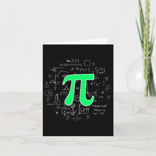 Cartão Pi Math Science Stem Gift 3,14 Pi Day Vintage Retr