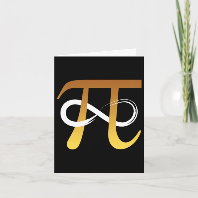 Cartão Pi Número 3.14 Símbolo Infinity Símbolo Funny Math (Frente)