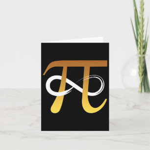 Cartão Pi Número 3.14 Símbolo Infinity Símbolo Funny Math