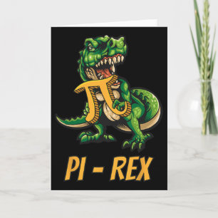 Cartão Pi-rex Tiranossauro Dinossauro Dino Pi-tag Matemát