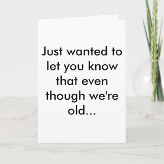 Cartão Piada Antiga