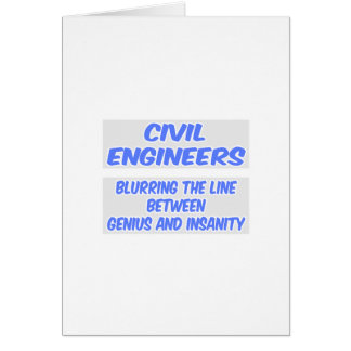 Cartão Piada civil .. Gênio e Sanidade