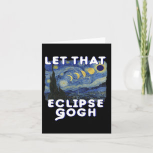 Cartão Piada comemorativa de Van Gogh da Camisa Eclipse S