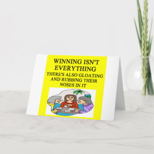 Cartão piada de bridge e jogadores de jogos duplicados