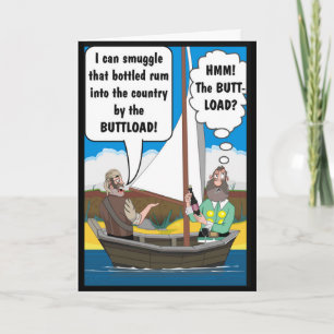 Cartão PIADA DE CARGA DO bumbum. CARTAO