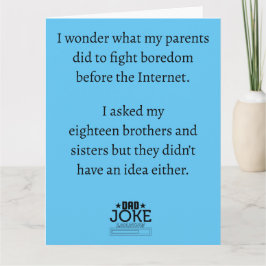 Cartão Piada de Pai Legal e Divertida